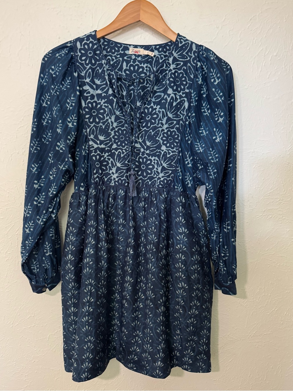 Faherty Solstice Mini Dress Sunburst mix print Size S